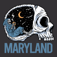 Chilling Skeleton Maryland Vintage Hoodie | Artistshot