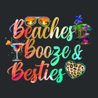 Girls Weekend Trip Florida 2022 Beaches Booze & Besties Crewneck Sweatshirt | Artistshot