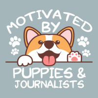 Motivated By Puppies And Journalists  For Journalists Unisex Sherpa-lined Denim Jacket | Artistshot