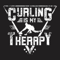 Curling Is My Therapy T-shirt | Artistshot