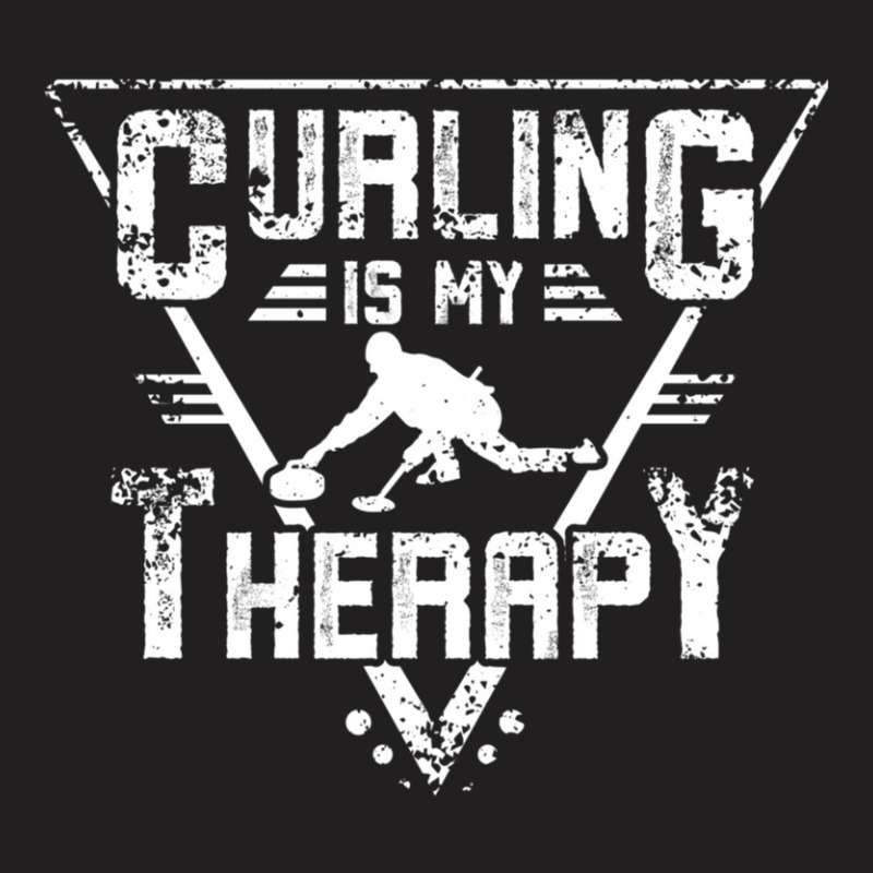 Curling Is My Therapy T-shirt | Artistshot