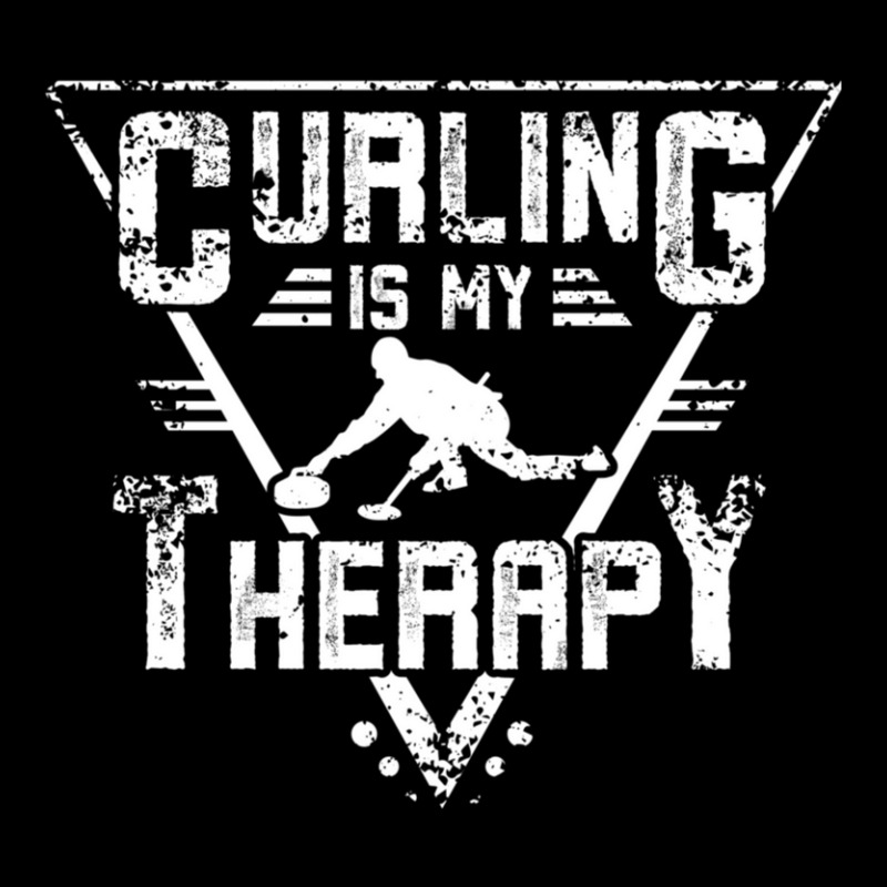 Curling Is My Therapy Zipper Hoodie | Artistshot