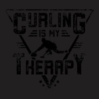 Curling Therapy T-shirt | Artistshot