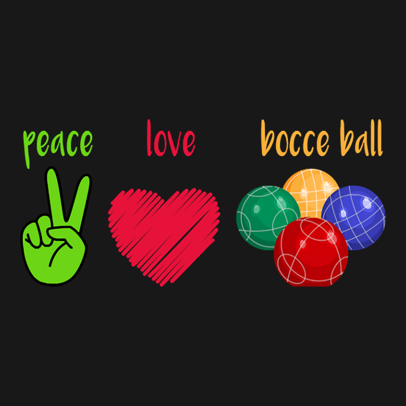 Peace Love Bocce Ball Flannel Shirt | Artistshot