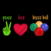 Peace Love Bocce Ball Pocket T-shirt | Artistshot