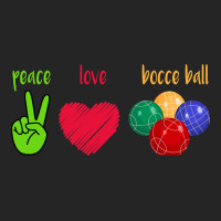 Peace Love Bocce Ball Unisex Hoodie | Artistshot