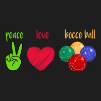 Peace Love Bocce Ball Classic T-shirt | Artistshot