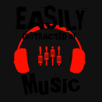 Easily Distracted By Music, Lover Instruments Music Gift Ideas For Mot Graphic T-shirt | Artistshot