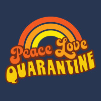 Peace Love Quarantine Retro Rainbow Men Denim Jacket | Artistshot