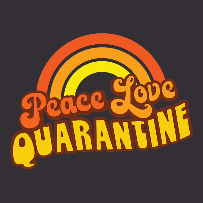 Peace Love Quarantine Retro Rainbow Vintage Short | Artistshot