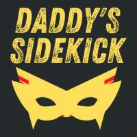 Daddy's Sidekick  Matching Outfit With Superhero Father Dad Women's Triblend Scoop T-shirt | Artistshot