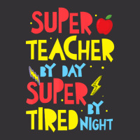 Super Teacher By Day Super Tired By Night Superhero Teacher Vintage Short | Artistshot