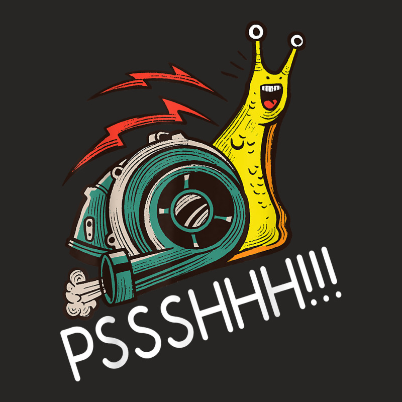 Snail Funny Turbo Boost Racing Pshh T Shirt Ladies Fitted T-Shirt by saterseim | Artistshot