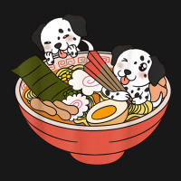 Funny Dalmatian Dog Ramen Flannel Shirt | Artistshot