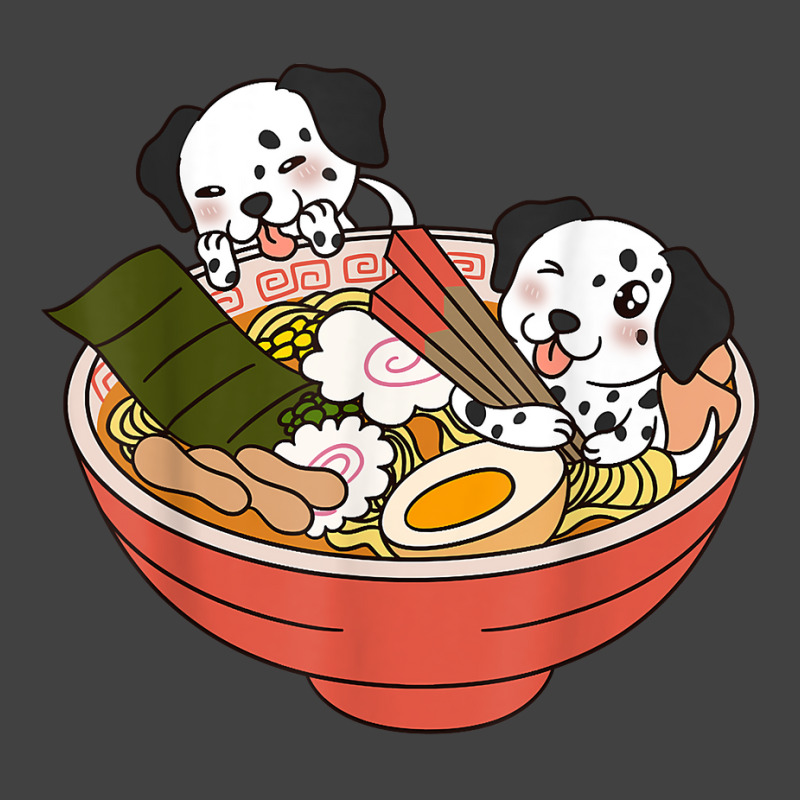 Funny Dalmatian Dog Ramen Vintage T-Shirt by robeijopicar | Artistshot