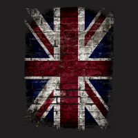 Grunge Uk Flag, Great Britain, Punk Style Distressed Wall Classic   Co T-shirt | Artistshot