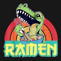 Funny Dinosaur Ramen Cute Anime Trex Japanese Ramen Noodles Flannel Shirt | Artistshot