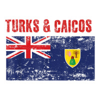 Men Women Turks & Caicos National Pride Distress Flag T Shirt V-neck Tee | Artistshot