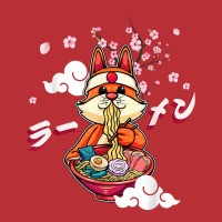 Funny Fox Eating Ramen Cute Japanese Vixen Noodles T-shirt | Artistshot