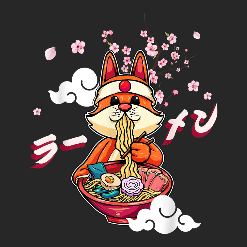 Funny Fox Eating Ramen Cute Japanese Vixen Noodles Men's T-shirt Pajama Set by robeijopicar | Artistshot