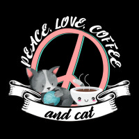 Peace Love Coffee And Cat For Dark Youth Hoodie | Artistshot