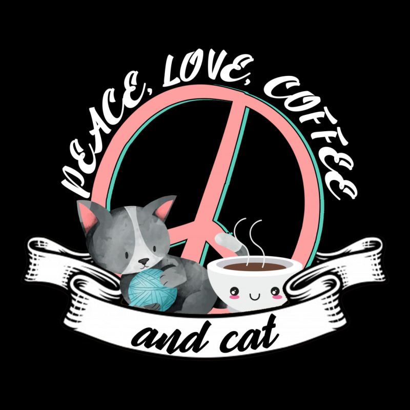 Peace Love Coffee And Cat For Dark Youth Hoodie by Gurkan | Artistshot