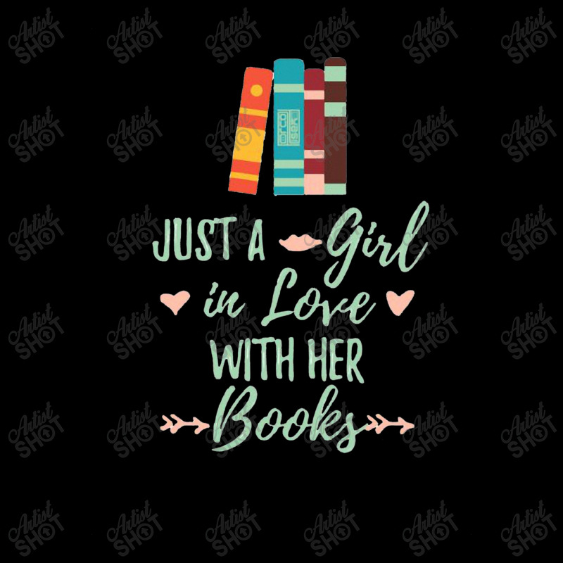 A Girl In Love With Her Books Bookworm Book Lover V-neck Tee | Artistshot