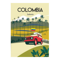 Colombia Salento Travel Poster Poster Youth Tee | Artistshot