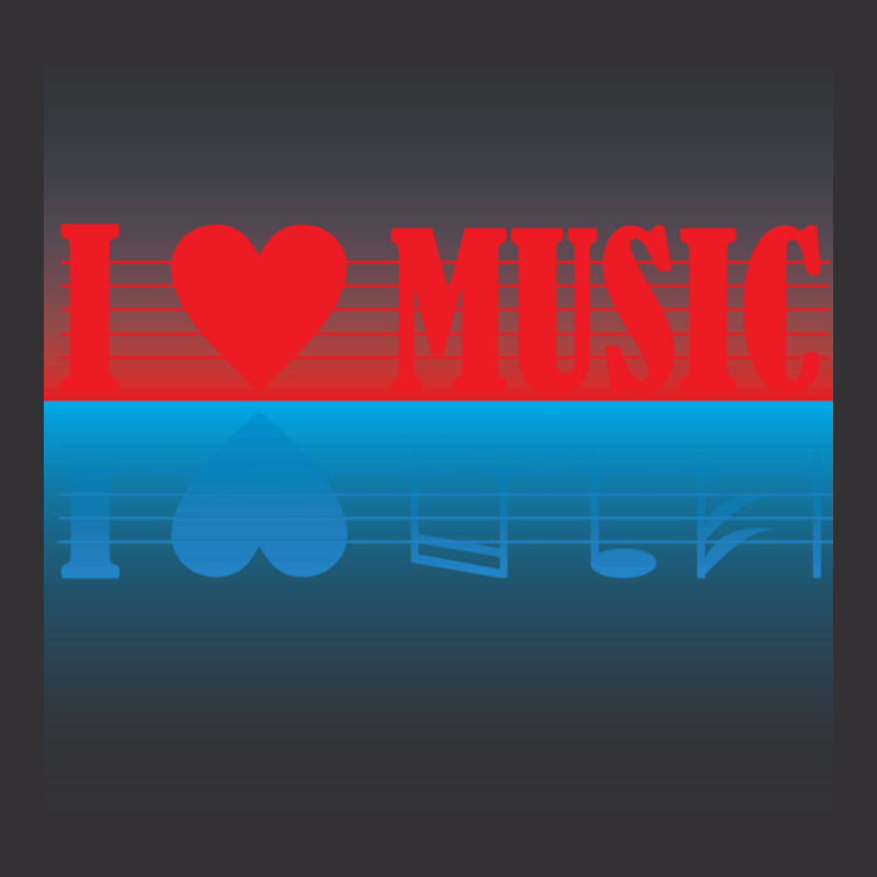 I Love Music Essential Vintage Hoodie | Artistshot