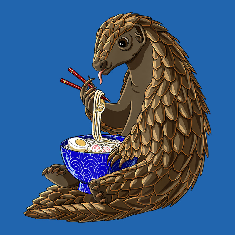 Funny Japanese Kawaii Ramen Noodles Pangolin Pocket T-Shirt by robeijopicar | Artistshot