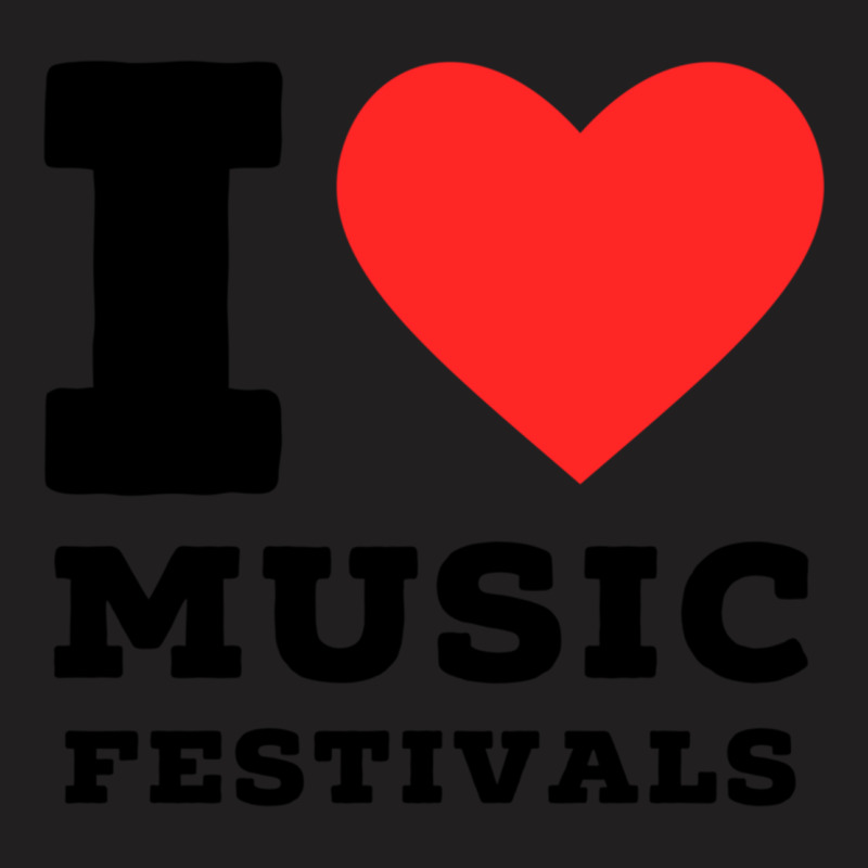 I Love Music Festival Classic T-shirt | Artistshot