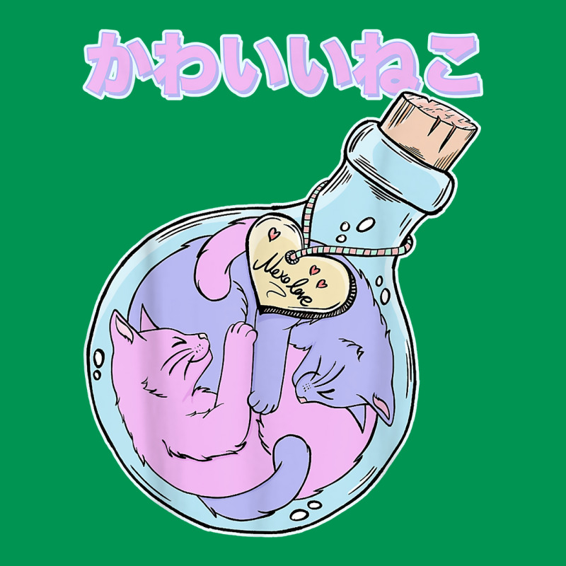 Kawaii Neko Yin And Yang Anime Cats Trapped Inside A Bottle Classic T-shirt | Artistshot