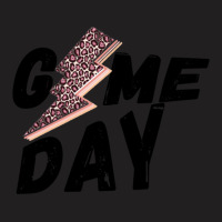 Game Day Leopard Lightning Bolt T-shirt | Artistshot