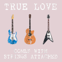 Guitar Player True Love Strings Attached Guitarist Musician Ladies Fitted T-shirt | Artistshot