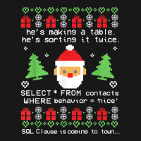 Coder Santa Claus Sql Clause Is Coming To Town Christmas T Shirt Flannel Shirt | Artistshot