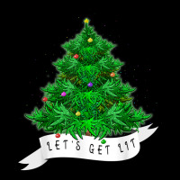 Let's Get Lit Weed X Mas Tree Gift Marijuana Christmas T Shirt Long Sleeve Shirts | Artistshot