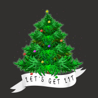 Let's Get Lit Weed X Mas Tree Gift Marijuana Christmas T Shirt Champion Hoodie | Artistshot