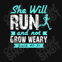 She Will Run And Not Grow Weary Bicycle License Plate | Artistshot