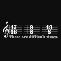 These Are Difficult Times Funny Music Joke Pun T Shirt Crop Top | Artistshot