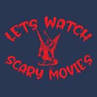 Lets Watch Scary Movies Gift Halloween Essential Men Denim Jacket | Artistshot