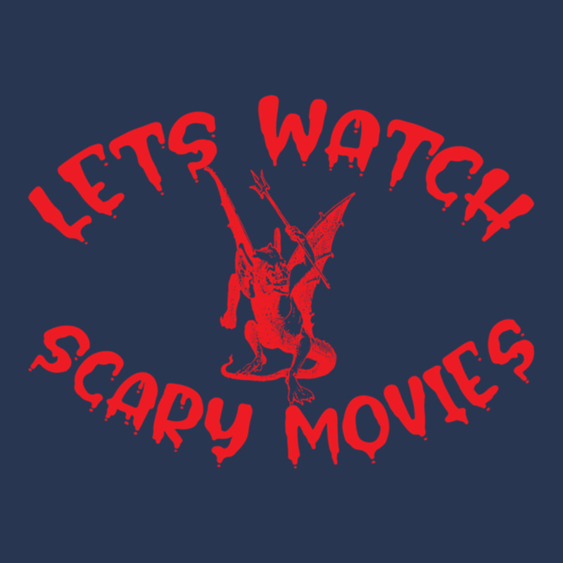 Lets Watch Scary Movies Gift Halloween Essential Men Denim Jacket by WeisenbadennisAlan | Artistshot