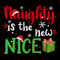 Naughty Is The New Nice Funny Santa Joke Christmas Humor Long Sleeve T Zipper Hoodie | Artistshot