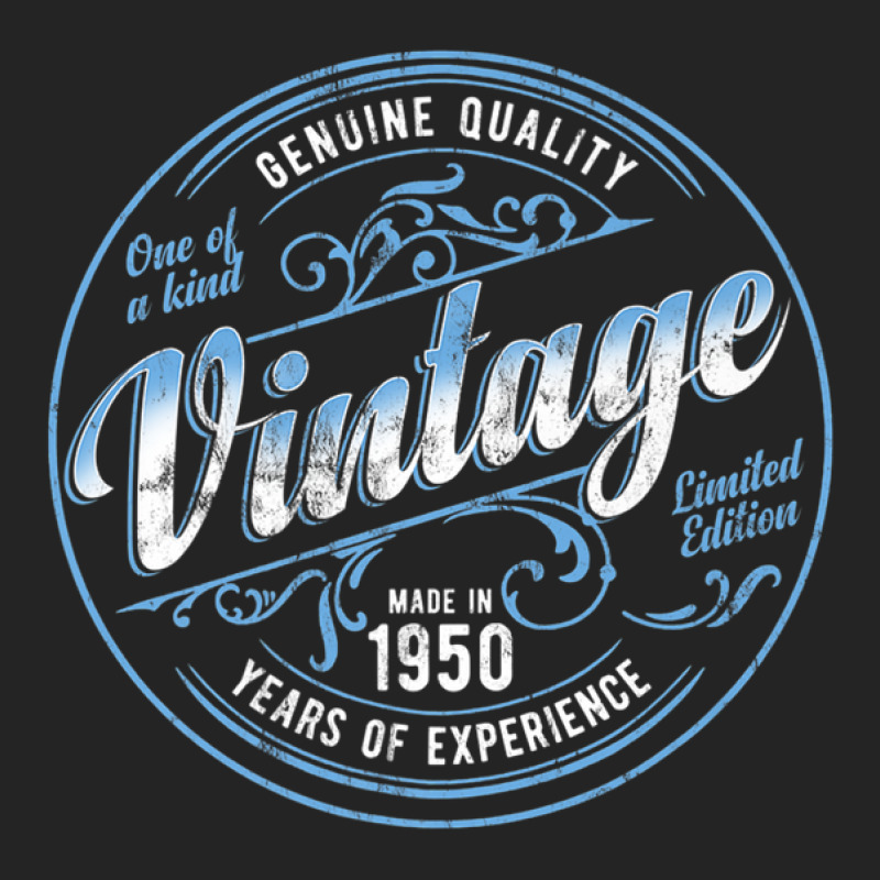 Vintage Born In 1950 Genuine & Original Birthday 3/4 Sleeve Shirt | Artistshot