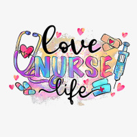 Flower Heart Stethoscope Love Nurse Life Nursing Valentine T Shirt Ladies Fitted T-shirt | Artistshot