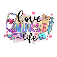 Flower Heart Stethoscope Love Nurse Life Nursing Valentine T Shirt Women's Pajamas Set | Artistshot