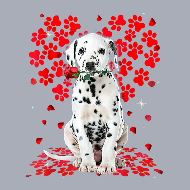 Cute Love Dalmatian Dog Valentine Pet Dog Lover T Shirt Tank Dress by luckenbg | Artistshot