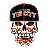 San Francisco The City Sugar Skull Bay Bridge Golden Gate T Shirt Zipper Hoodie | Artistshot