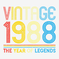 1988. Vintage 1988 Birthday Gifts For Legends Born Made 1988 Graphic Youth T-shirt | Artistshot