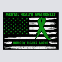 Mental Health Awareness American Flag Nobody Fights Alon Bucket Hat | Artistshot