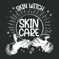 Skin Witch Skincare Lover Halloween Esthetician Sweatshirt Women's Triblend Scoop T-shirt | Artistshot